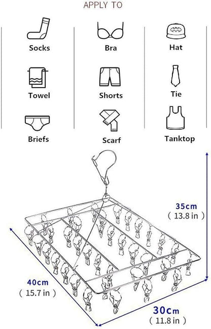 Stainless Steel Sock Drying Rack - Image 4