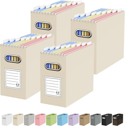 Portable Collapsible Cardboard File Box by Oterri
