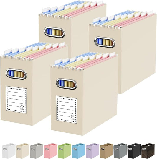 Portable Collapsible Cardboard File Box by Oterri