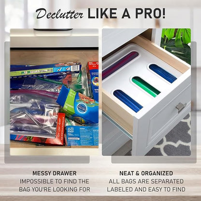 FALAH Food Storage Bag Organizer, 4 in 1 Plastic Bag Organizers - Image 6