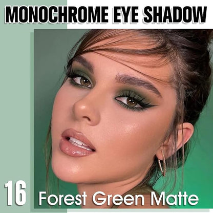 Green Single Matte Eyeshadow Makeup, Neutral Powde Eye Shadow - Image 2