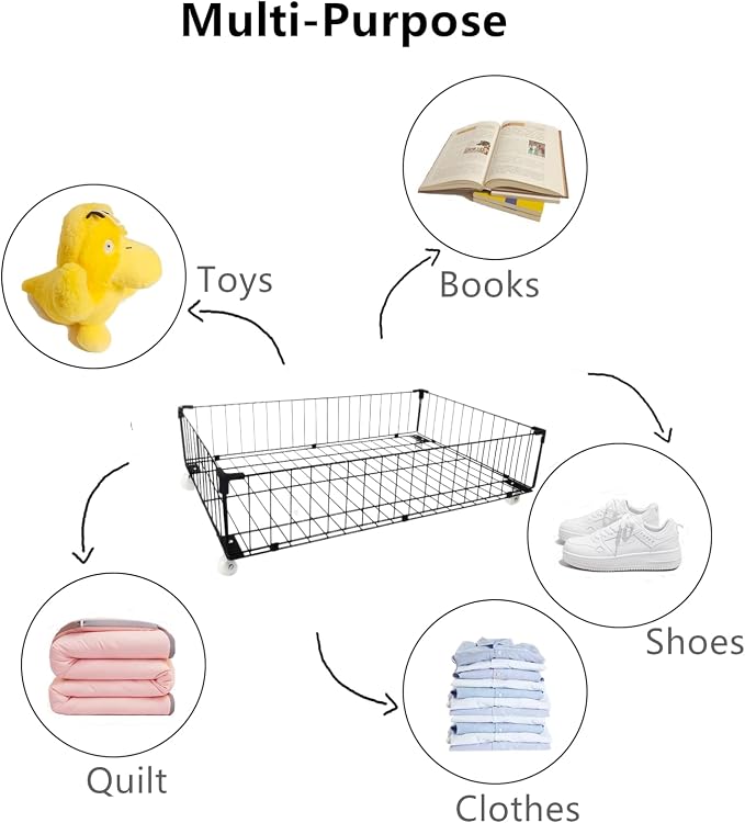 4 Pack Larger Under Bed Storage - Image 7