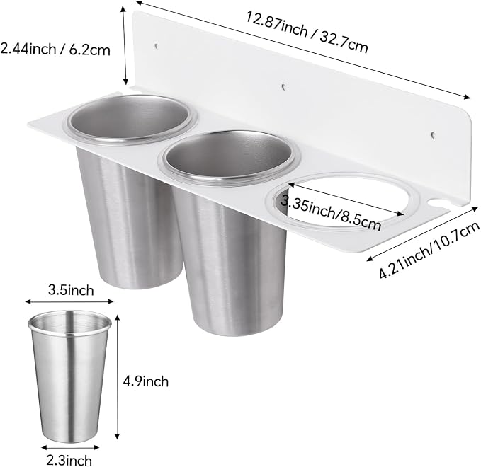 Hair Tool Organizer Wall Mount, Stainless Steel Hair Tool Holder - Image 6