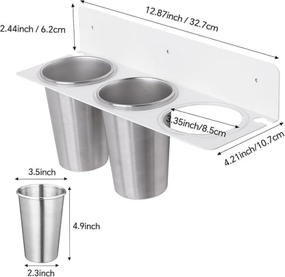Hair Tool Organizer Wall Mount, Stainless Steel Hair Tool Holder - Image 6