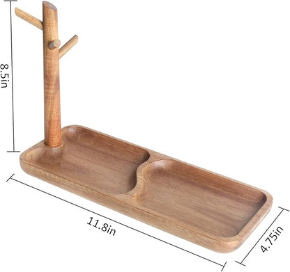 Wood Key Tray for Entryway Table, Jewelry Tray, Catchall Tray - Image 3
