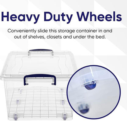 Superio Storage Bins with Lids- Clear Boxes - Image 6