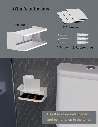 2-Shelf Bedside Shelf Organizer, Modern/Contemporary Style, Wall Mount - Image 7