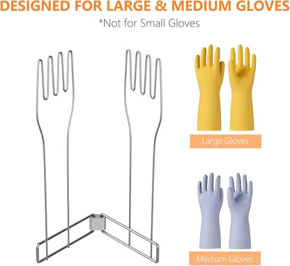 KORRTFID Kitchen Glove Holder, Stainless Steel Glove Rack, Kitchen Vertical - Image 3