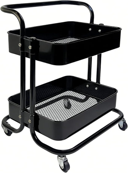 2 Tier Rolling Utility Cart by Ufriandz