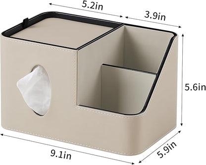 PU Leather Square Tissue Box Cover - Image 4