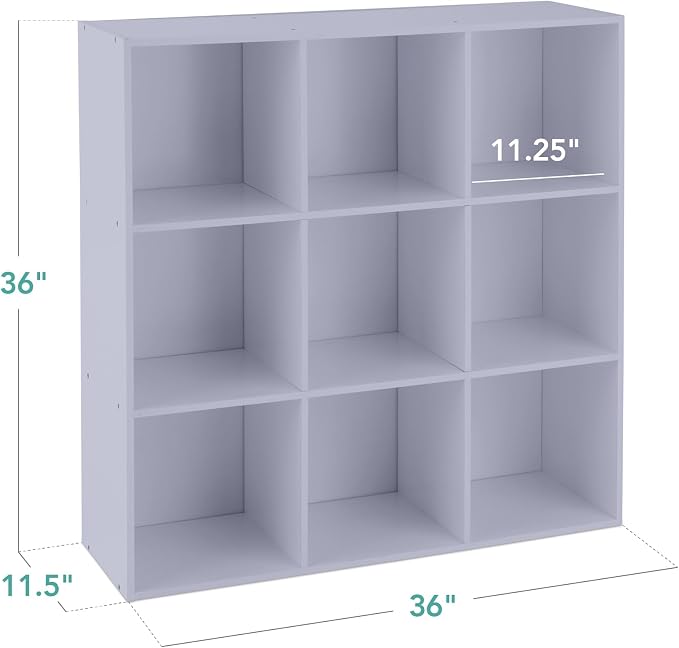 Best Choice Products Kids Bookcase 9-Cube Storage Organizer, 11in Shelf Opening - Image 2