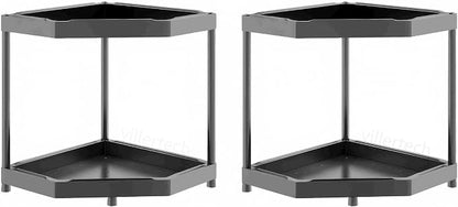 Corner Shelves Small Corner Bookshelf Kitchen Bathroom Standing Shelf Display by villertech