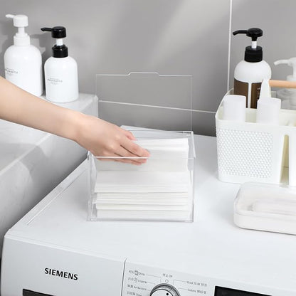 rejomiik Thick Acrylic Dryer Sheet Holder Clear Container - Image 6