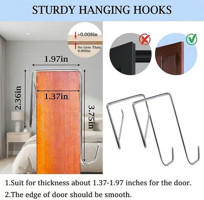 2 Pack Over the Door Laundry Hamper, Hanging Basketball Laundry Hamper - Image 5