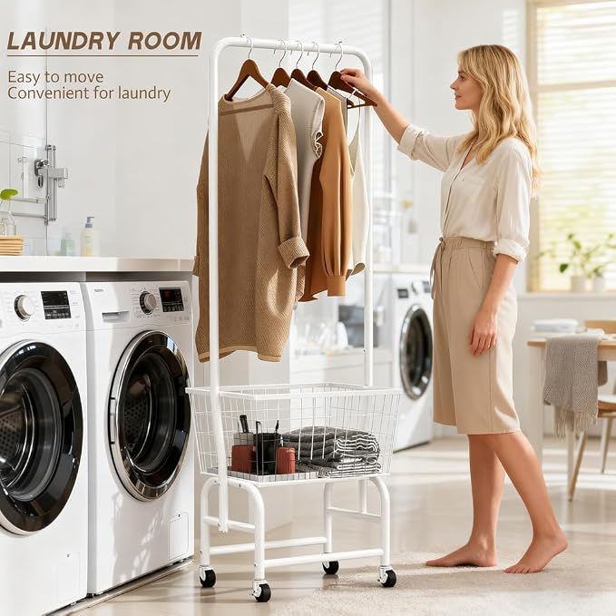 ALIMORDEN Rolling Laundry Cart - Image 2