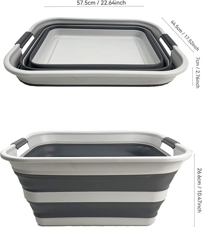 SAMMART Collapsible Plastic Laundry Basket - Image 3