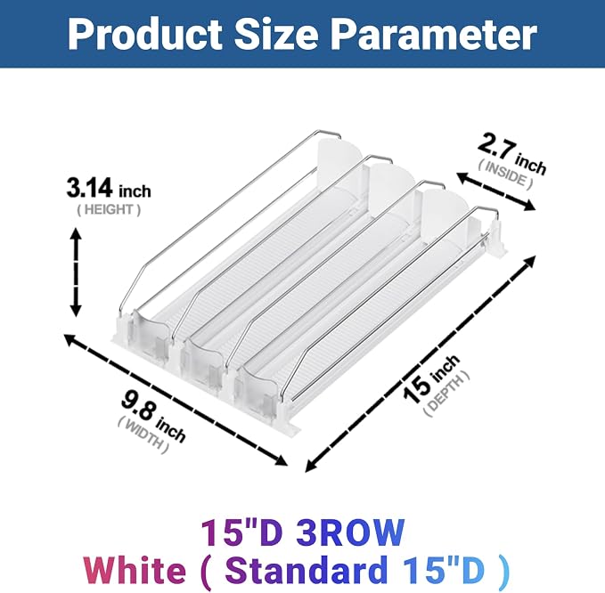 Drink Organizer for Fridge, 12oz 16oz 20oz - Image 2