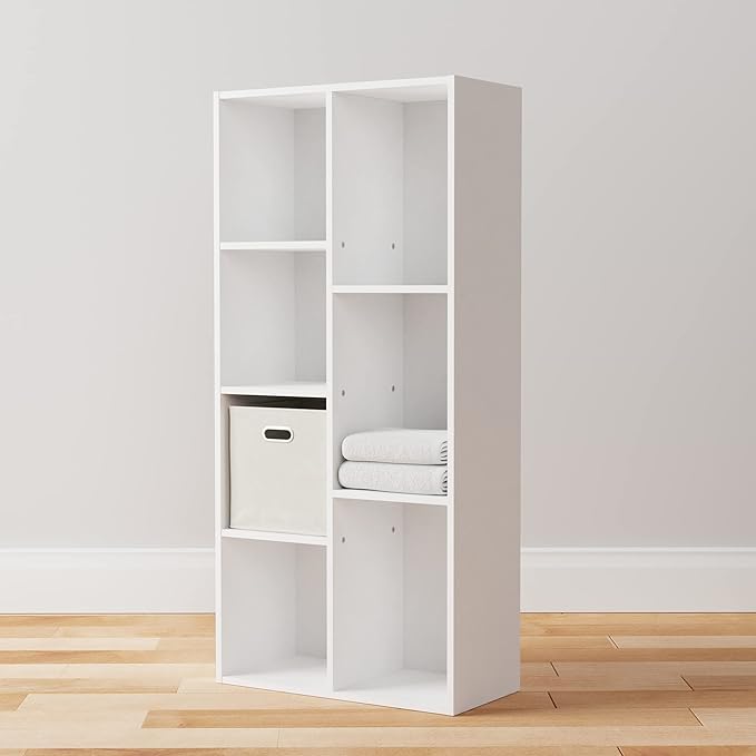 Amazon Basics 7 Cube Organizer Bookcase, Storage Shelf - Image 7