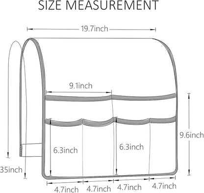 FLYILY Sofa Armrest Organizer Non-Slip Arm Chair Hanging Caddy Remote Control - Image 3