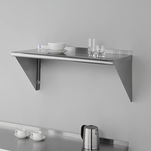 ROCKPOINT Stainless Steel Shelf 18 x 36 Inches 350lb, NSF Metal Commercial - Image 2