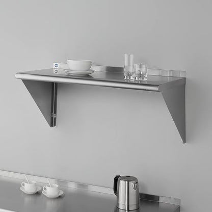 ROCKPOINT Stainless Steel Shelf 18 x 36 Inches 350lb, NSF Metal Commercial - Image 2