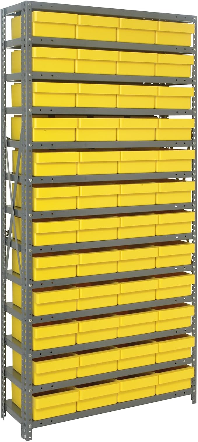 Quantum Storage Systems 1275-701YL Solid Heavy Duty 13 Shelves 48 Super Tuff by QuantumStorageSystems
