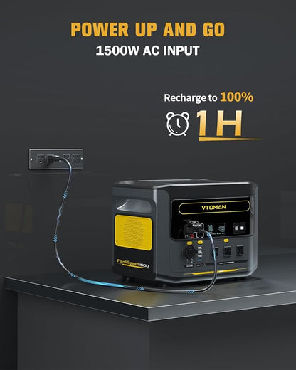 VTOMAN FlashSpeed 1500 Portable Power Station - Image 2