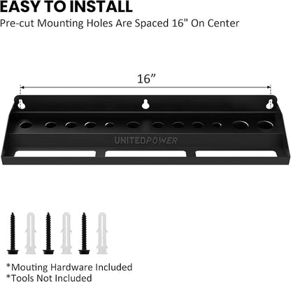 UNITEDPOWER Brush and Trigger Bottle Holder, Wall Mount Storage Rack Organizer - Image 4