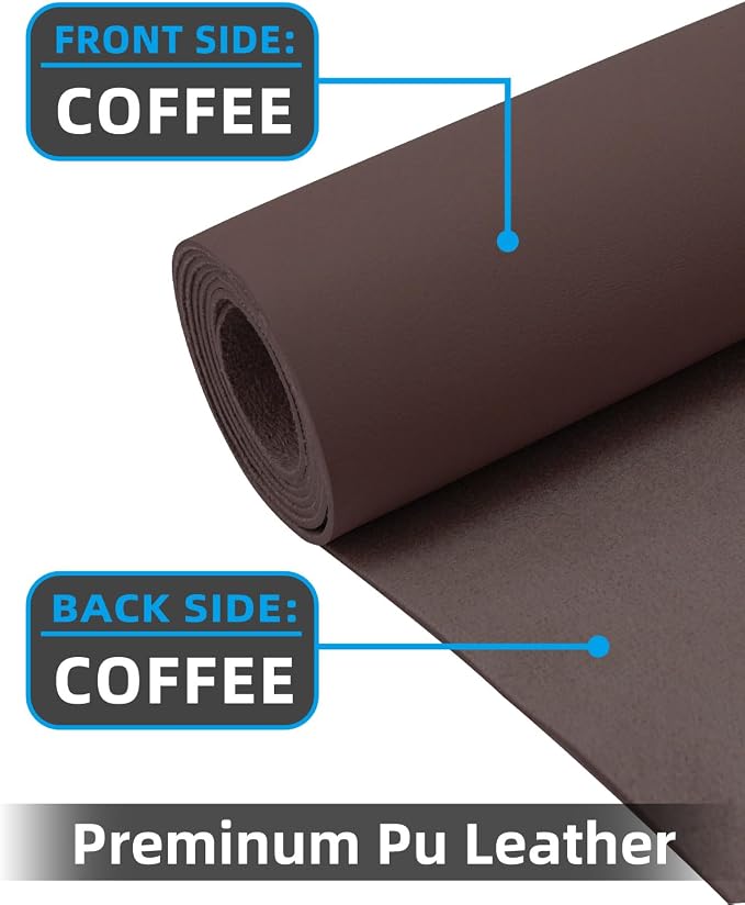Leather Desk Pad Protector, Mouse Pad, Non-Slip PU Leather Desk Blotter - Image 2