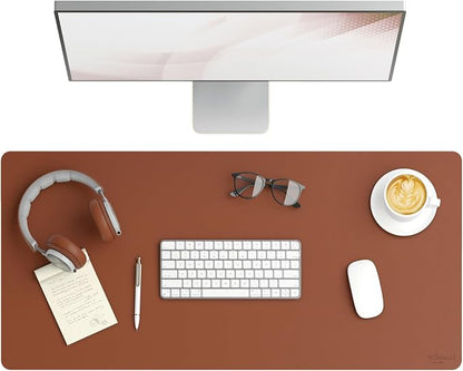 Smead Desk Pad, Vegan Leather Desk Mat by SMEAD