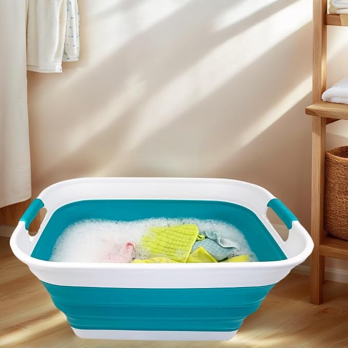 SAMMART 27L Collapsible Plastic Laundry Basket - Image 6