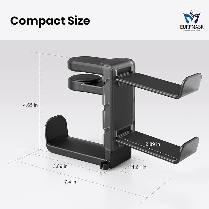 3-in-1 PC Gaming Headset&Controller Holder - Image 7