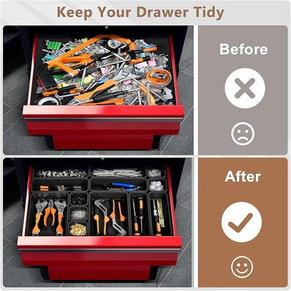 A-LuGei【X-Large Size【5 Pcs】 Tool Box Organizer Tray Divider【Single Size】 Desk - Image 4