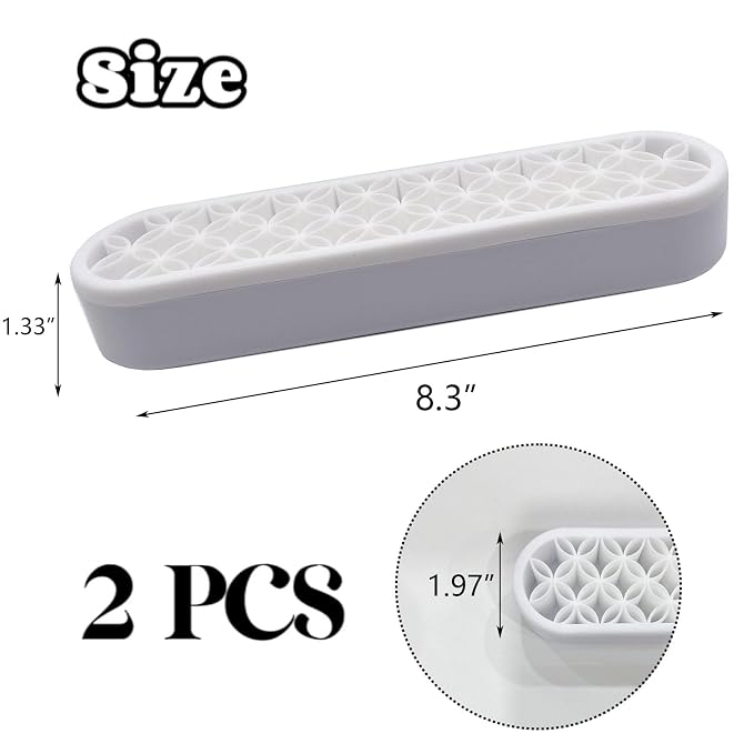 TANG SONG 2 PCS Silicone Make up Brush Holder Cosmetic Storage Box Desktop - Image 2