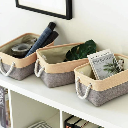 TheWarmHome Storage Bins for Organizing, Sturdy Storage Basket, Decorative - Image 5