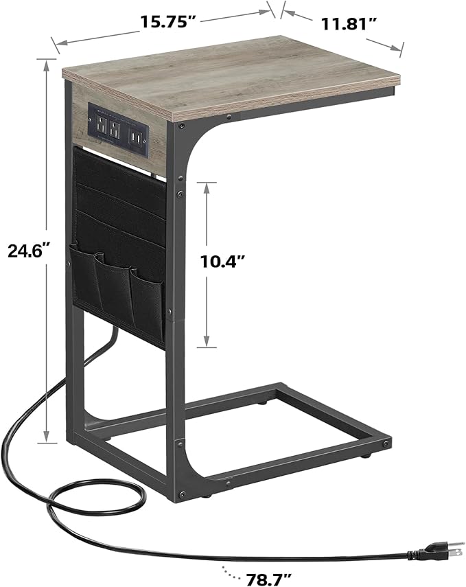 TUTOTAK C Shaped End Table - Image 3