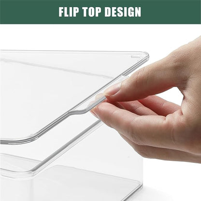 SSTATES Clear Acrylic Dryer Sheets Holder, Flip-top Laundry Pods Container - Image 5