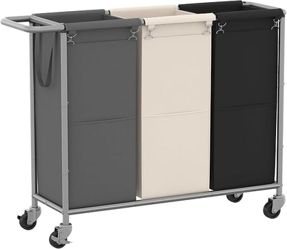 Heybly Laundry Basket, 3 x 18.5 Gal Laundry Separator Hamper - Image 9