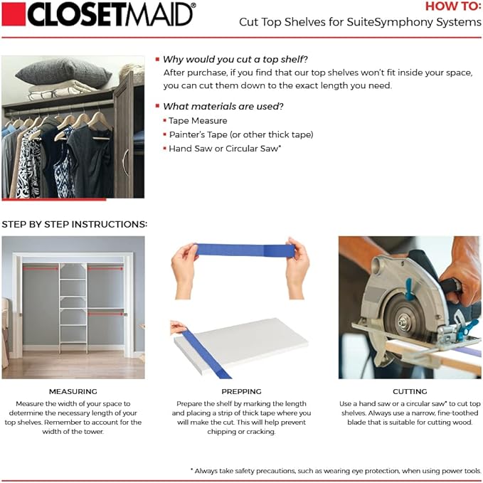 ClosetMaid SuiteSymphony Wood Closet Organizer Kit - Image 5