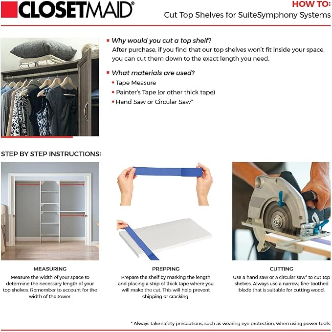 ClosetMaid SuiteSymphony Wood Closet Organizer Kit - Image 6
