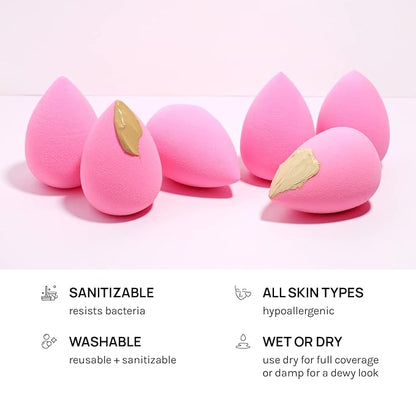 AOA Studio Collection makeup Sponge Set Latex Free and High-definition Set of 6 - Image 5