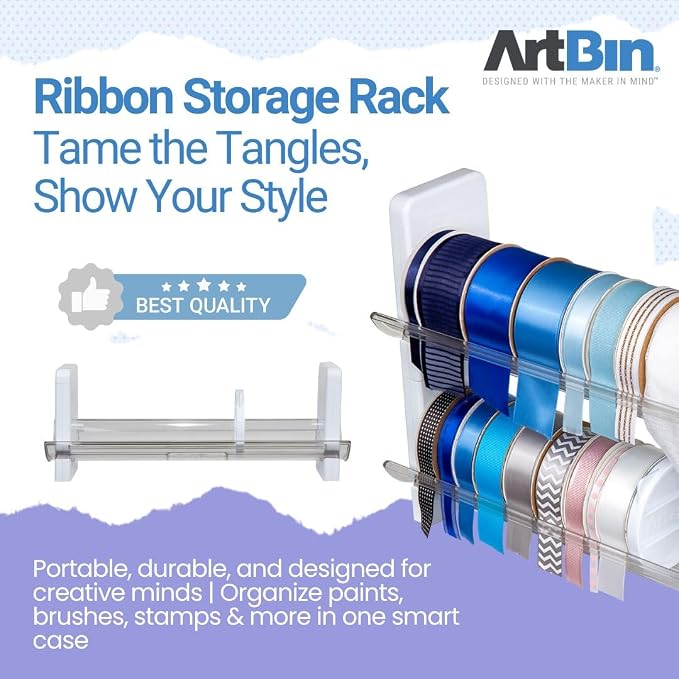 ArtBin Ribbon Storage Rack | Ribbon Spool Holder | Ideal - Image 3