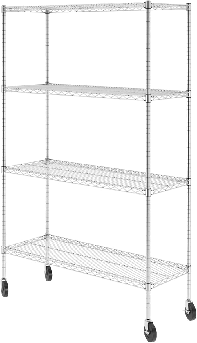 SafeRacks - NSF Certified Storage Shelves, Heavy Duty Steel Wire Unit by SafeRacks