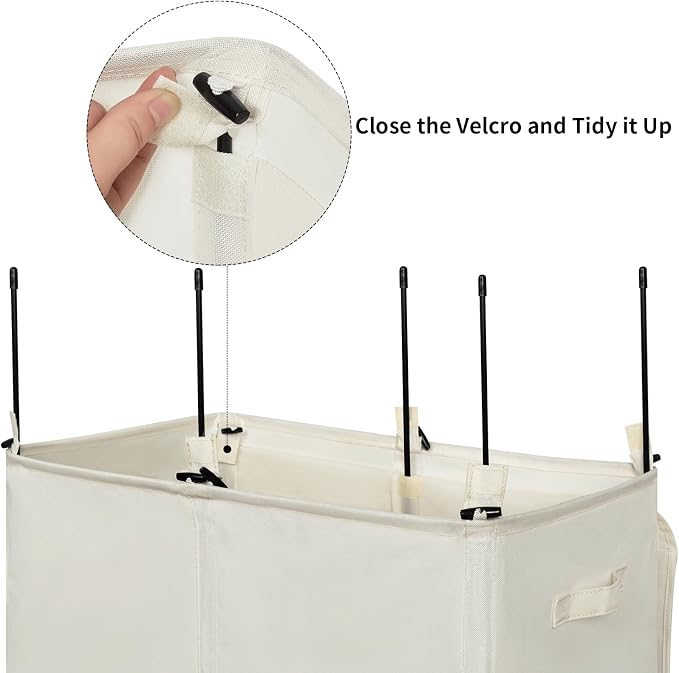 WOWLIVE 180L Double Laundry Hamper - Image 7