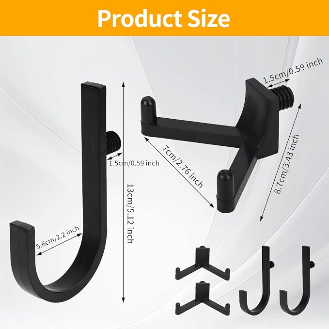 WIN&YING 6 Pack Storage Shed Hooks - Image 2