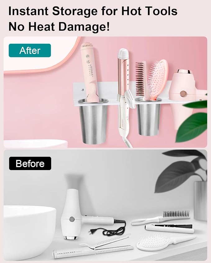 Hair Tool Organizer, Hair Dryer Holder - Image 3