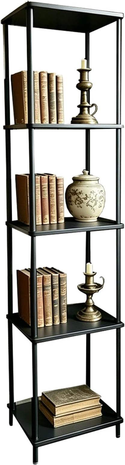 5 Tier Corner Bookshelf, Wooden Standing Shelf Unit - Image 7