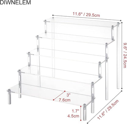 DIWNELEM 5 Tier Acrylic Risers - Image 2