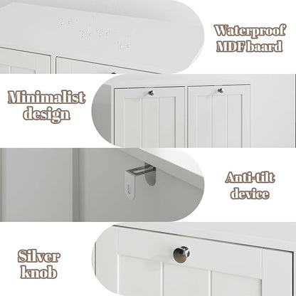 Double Tilt Out Laundry Hamper Cabinet - Image 4