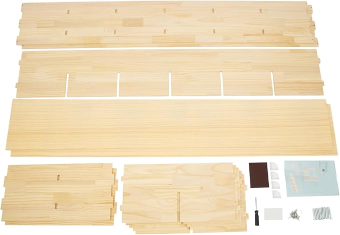 12 Cube Storage Shelf, 2-Tier Solid Wood Cube Storage Organizer, Vertical or - Image 9
